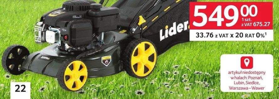 Kosiarka spalinowa Lider promocja w Selgros