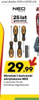 Wkrętaki i końcówki wkrętakowe NEO promocja w Bricomarche