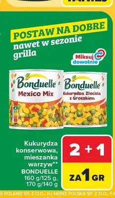 Mieszanka warzywna Mexico Mix Bonduelle promocja w Carrefour