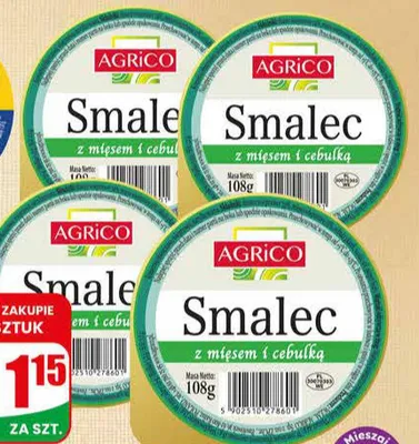 Smalec z mięsem i cebulką Agrico promocja w Dino