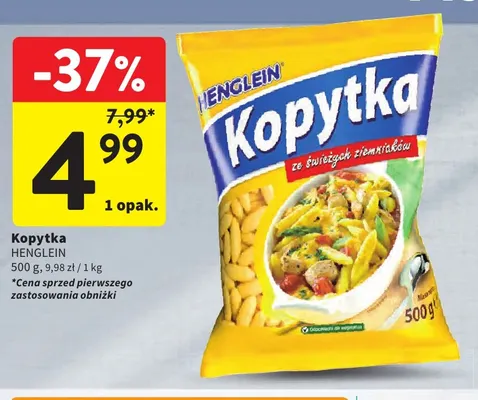 Kopytka Henglein promocja w Intermarche