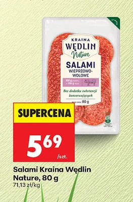 Salami Kraina Wędlin Nature promocja w Biedronka