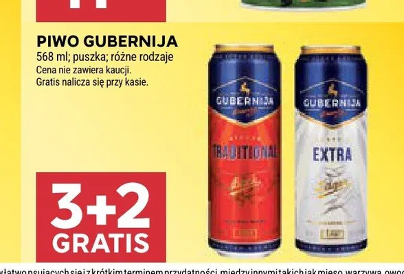 Piwo Gubernija Traditional promocja w Stokrotka