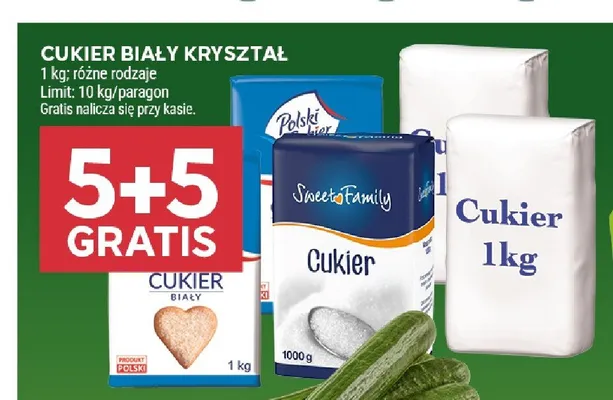 Cukier biały kryształ Sweet Family promocja w Stokrotka