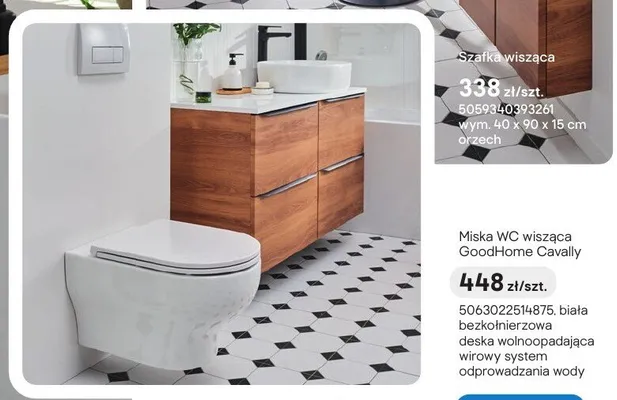 Miska WC wisząca GoodHome Cavally promocja w Castorama