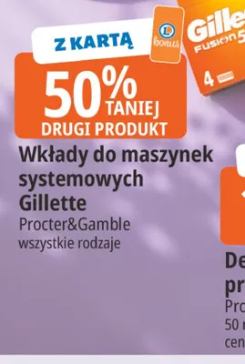 Wkłady do maszynek systemowych Gillette promocja w Leclerc