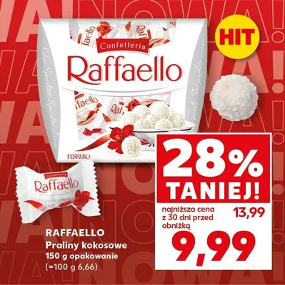 Praliny kokosowe Raffaello promocja w Kaufland