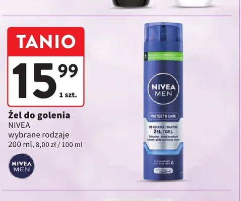 Żel do golenia Nivea Men Protect & Care promocja w Intermarche