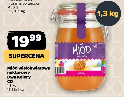 Miód wielokwiatowy nektarowy promocja w Netto