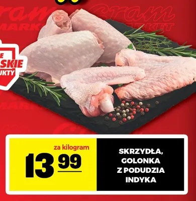 Skrzydła z indyka promocja w Gram Market