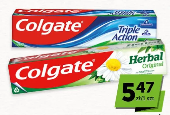 Pasta do zębów Colgate Triple Action promocja w ABC