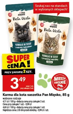 Karma dla kota saszetka promocja w Twój Market
