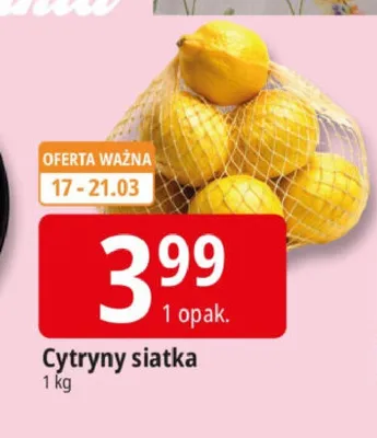 Cytryny siatka promocja w Leclerc