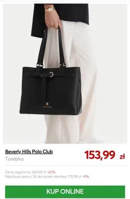 Torebka Beverly Hills Polo Club promocja w eobuwie.pl