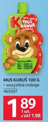 Mus Kubuś 100 g promocja w Selgros