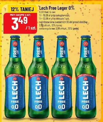 Piwo Lech Free Lager 0% promocja w POLOmarket