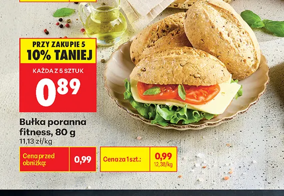 Bułka poranna fitness promocja w Biedronka