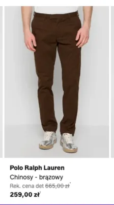 Chinosy Polo Ralph Lauren brązowe promocja w Lounge by Zalando