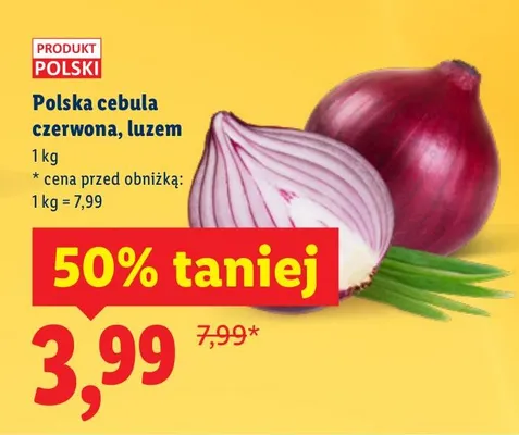 Cebula czerwona promocja w Lidl