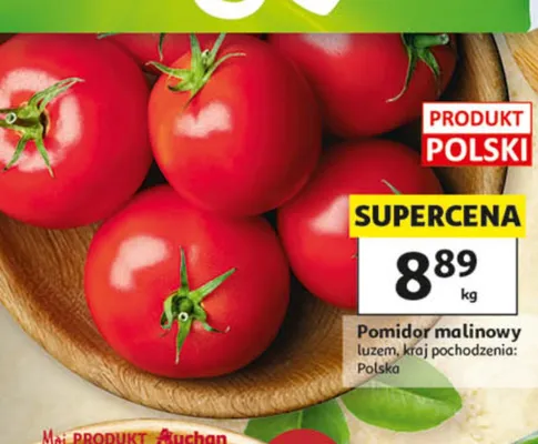 Pomidor malinowy luzem polski promocja w Auchan