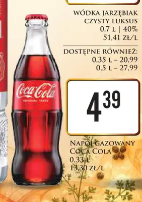 Napój gazowany Coca-Cola promocja w Dino