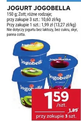 Jogurt Jogobella Zott promocja w Stokrotka