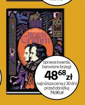 Książka Baśnie Braci Grimm oprawa twarda barwione brzegi promocja w Empik
