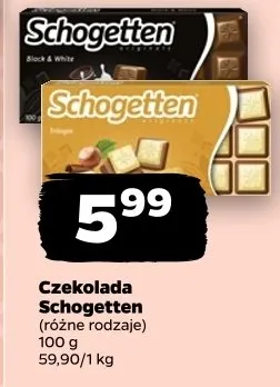 Czekolada (różne rodzaje) Schogetten promocja w Netto