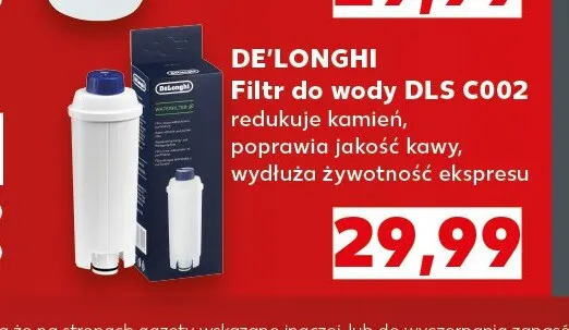 Filtr do wody De'Longhi Dls C002 promocja w Kaufland
