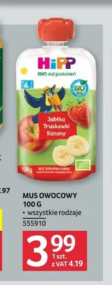 Mus owocowy HiPP promocja w Selgros