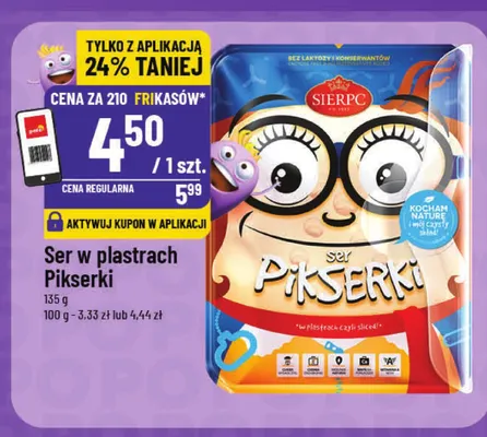 Ser w plastrach Pikserki Sierpc promocja w POLOmarket