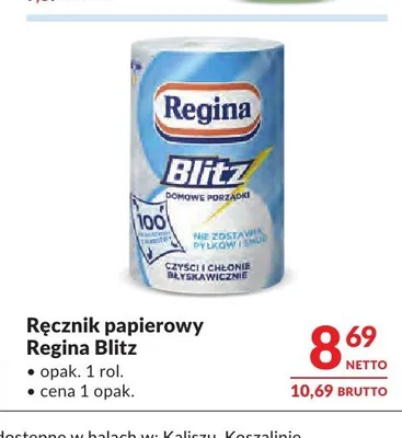 Ręcznik papierowy Regina Blitz promocja w Makro