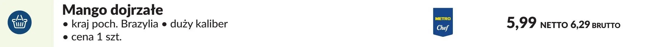 Mango dojrzałe promocja w Makro