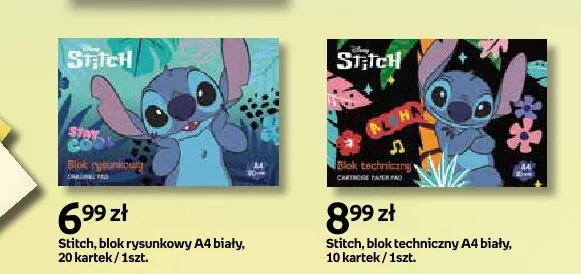 Stitch blok techniczny A4 biały promocja w Empik