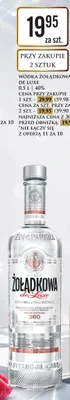 Wódka Żołądkowa de Luxe promocja w Dino