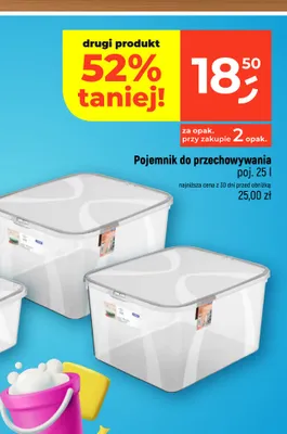 Pojemnik do przechowywania Rotho poj. 25 l promocja w Dealz