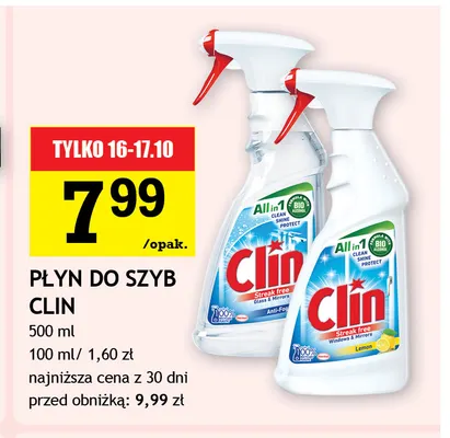 Płyn do szyb Clin Anti-Fog promocja w Gram Market