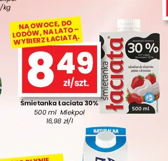 Śmietanka Łaciata 30% promocja w emma MARKET