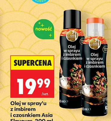 Olej w sprayu z imbirem i czosnkiem Asia Flavours promocja w Biedronka