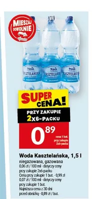 Woda gazowana Kasztelańska promocja w Twój Market