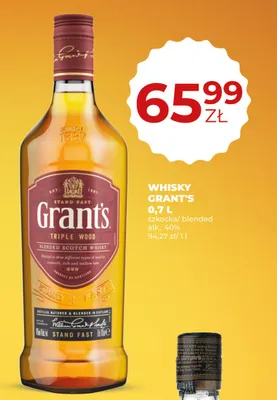 Whisky Grant's Triple Wood promocja w Duży Ben
