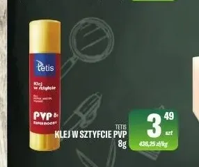 Klej w sztyfcie PVP Tetis promocja w Tomi Markt