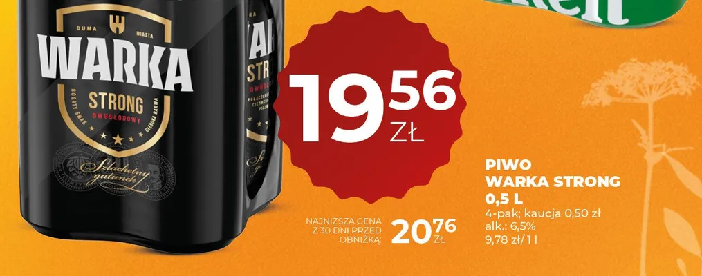 Piwo strong promocja w Duży Ben