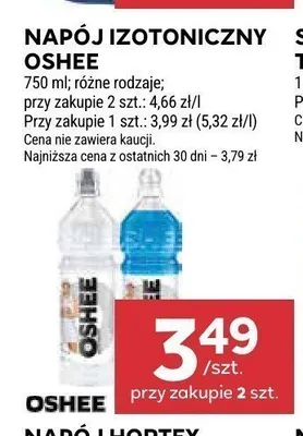 Napój izotoniczny Oshee czerwona pomarańcza promocja w Stokrotka