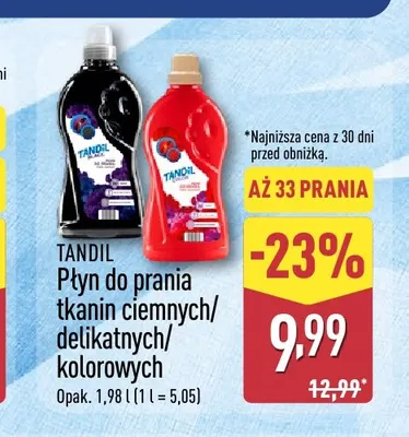 Płyn do prania tkanin delikatnych Tandil promocja w Aldi