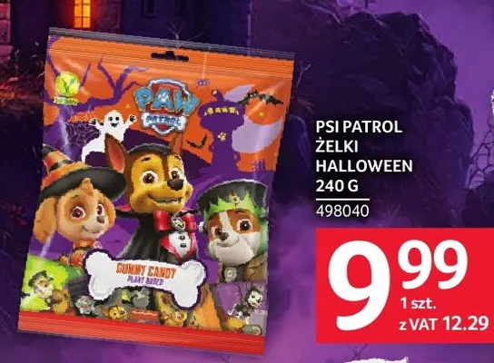Żelki Halloween Psi Patrol promocja w Selgros