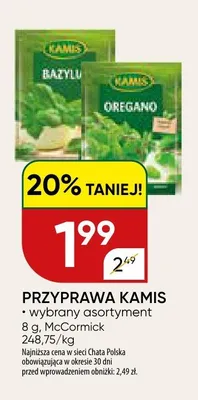 Przyprawa bazylia/oregano promocja w Chata Polska