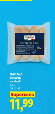 Biszkopty savoiardi Italiamo promocja w Lidl