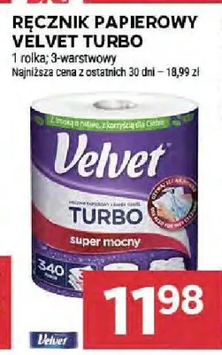 Ręcznik papierowy Velvet Turbo promocja w Stokrotka