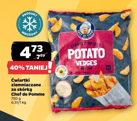 Ćwiartki ziemniaczane ze skórką promocja w Netto